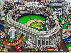Charles Fazzino 3D Artwork Tribute to Yankee Stadium Signed & Numbered DX