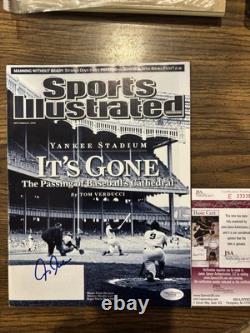 Chris Chambliss NEW YORK YANKEES SIGNED SI Yankee Stadium It's Gone JSA COA