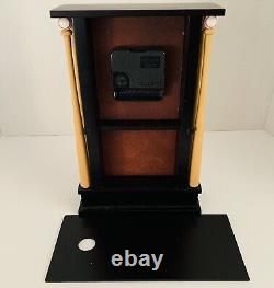 DANBURY MINT NY YANKEES Stadium Wooden Desk Clock & Barometer Temp Gauge-HTF