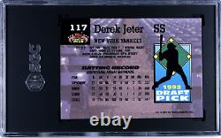 DEREK JETER 1993 Topps Stadium Club Murphy #117 SGC 9 MINT New York Yankees RC