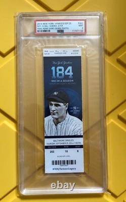 DEREK JETER 2014 Final Last Game at Yankee Stadium, PSA 9 MINT Gehrig Photo RARE