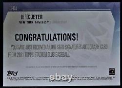 DEREK JETER-2021 Topps Stadium Club (#24/25) AUTO/AUTOGRAPH-VERY RARE