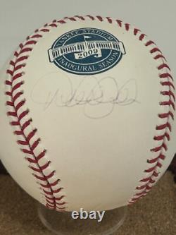DEREK JETER Autographed baseball MLB 2009 Inaugural season Logo ball Steiner COA