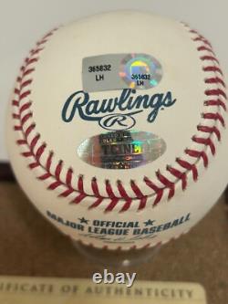 DEREK JETER Autographed baseball MLB 2009 Inaugural season Logo ball Steiner COA