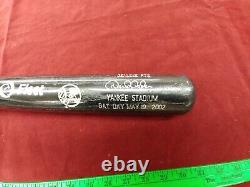 DEREK JETER Engraved Bat Day NY YANKEES Stadium May 19, 2002 Louisville Slugger
