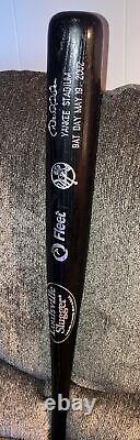 DEREK JETER Engraved Bat Day NY Yankee Stadium 5/19/02 NM Louisville Slugger 30