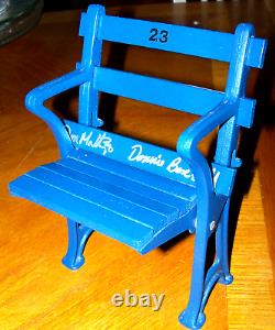 DON MATTINGLY AUTOGRAPHED SIGNED YANKEE STADIUM MINI SEAT Jeter Mantle Judge