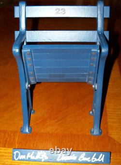 DON MATTINGLY AUTOGRAPHED SIGNED YANKEE STADIUM MINI SEAT Jeter Mantle Judge
