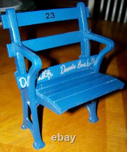 DON MATTINGLY AUTOGRAPHED SIGNED YANKEE STADIUM MINI SEAT Jeter Mantle Judge