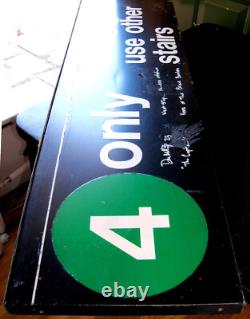 DON MATTINGLY AUTOGRAPHED YANKEE STADIUM USED MTA SUBWAY SIGN New York Signed