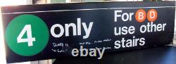 DON MATTINGLY AUTOGRAPHED YANKEE STADIUM USED MTA SUBWAY SIGN New York Signed