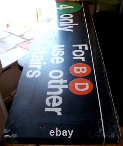 DON MATTINGLY AUTOGRAPHED YANKEE STADIUM USED MTA SUBWAY SIGN New York Signed