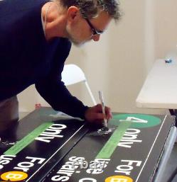 DON MATTINGLY AUTOGRAPHED YANKEE STADIUM USED MTA SUBWAY SIGN New York Signed