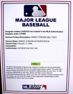 DON MATTINGLY SIGNED AUTO YANKEE STADIUM WALL PAD PLAQUE Mantle Jeter Judge NY