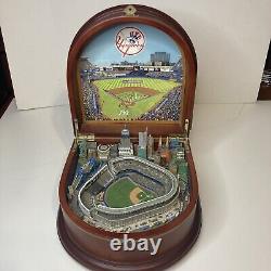Danbury Mint NY New York Yankees Stadium Wooden Music Box Take Me Out Baseball