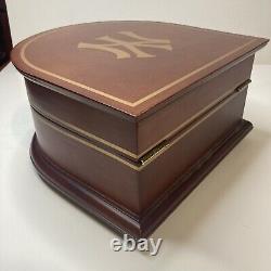 Danbury Mint NY New York Yankees Stadium Wooden Music Box Take Me Out Baseball