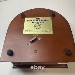 Danbury Mint NY New York Yankees Stadium Wooden Music Box Take Me Out Baseball