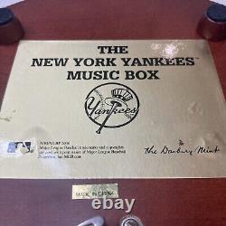 Danbury Mint NY New York Yankees Stadium Wooden Music Box Take Me Out Baseball
