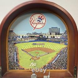 Danbury Mint NY New York Yankees Stadium Wooden Music Box Take Me Out Baseball