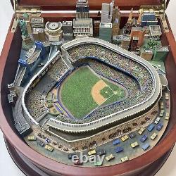 Danbury Mint NY New York Yankees Stadium Wooden Music Box Take Me Out Baseball