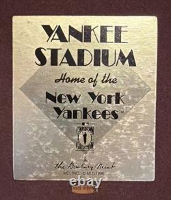 Danbury Mint Old New York Yankees Baseball Stadium 1996 In Box