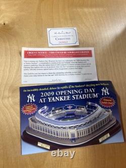 Danbury Mint Yankee Stadium Opening Day 2009 Limited Edition Replica Sculpture