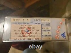 David Cone Perfect Game Stub 7/18/1999 Yankees Expos with Bonus Yogi Pin. SGA. Mint