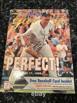 David Wells Autographed Perfect Game 1998 SGA Yankees Magazine Program Scorecard