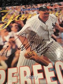 David Wells Autographed Perfect Game 1998 SGA Yankees Magazine Program Scorecard