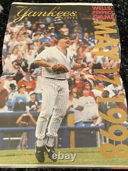 David Wells Autographed Perfect Game 1998 SGA Yankees Magazine Program Scorecard