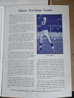 Dec 9, 1951 NFL Football Program, New York Yanks vs Chicago Bears Yankee Stadium