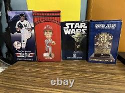 Derek JETER HOF Plaque Yankees SGA with BONUS BOBBLEHEAD LOT- YODA, COLE, TORRE