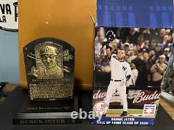 Derek JETER HOF Plaque Yankees SGA with BONUS BOBBLEHEAD LOT- YODA, COLE, TORRE