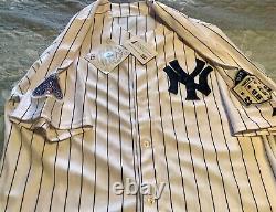 Derek Jeter 2008New York Yankees withAll Star & Yankee Stadium patches Size 52 NEW