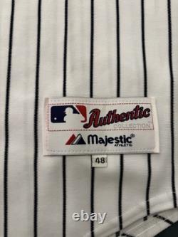 Derek Jeter 2008 Authentic Majestic Jersey Sz 48 XL Yankee Stadium Final Season