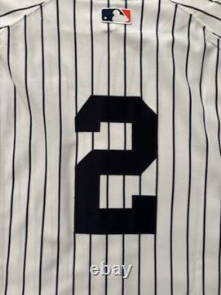 Derek Jeter 2008 Authentic Majestic Jersey Sz 48 XL Yankee Stadium Final Season