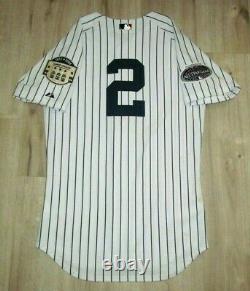 Derek Jeter 2008 New York Yankees Home Authentic ASG Stadium Patch Jersey Men 40
