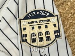 Derek Jeter 2008 New York Yankees Home Jersey All Star & Stadium Patch Size 48