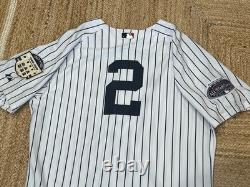 Derek Jeter 2008 New York Yankees Home Jersey All Star & Stadium Patch Size 48