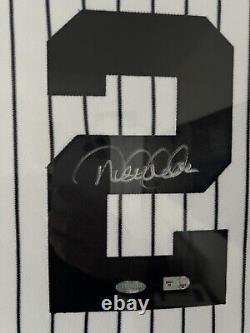 Derek Jeter 2009 Inaugural Stadium Patch Signed Jersey Framed Steiner Sports