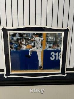 Derek Jeter 2009 Inaugural Stadium Patch Signed Jersey Framed Steiner Sports