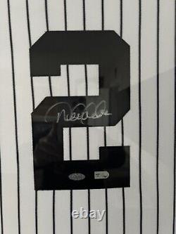Derek Jeter 2009 Inaugural Stadium Patch Signed Jersey Framed Steiner Sports