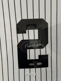 Derek Jeter 2009 Inaugural Stadium Patch Signed Jersey Framed Steiner Sports