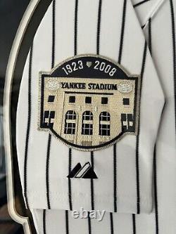 Derek Jeter 2009 Inaugural Stadium Patch Signed Jersey Framed Steiner Sports