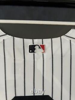 Derek Jeter 2009 Inaugural Stadium Patch Signed Jersey Framed Steiner Sports
