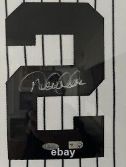 Derek Jeter 2009 Inaugural Stadium Patch Signed Jersey Framed Steiner Sports
