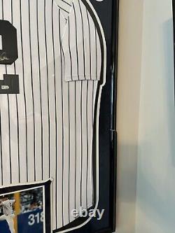 Derek Jeter 2009 Inaugural Stadium Patch Signed Jersey Framed Steiner Sports