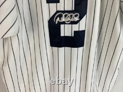 Derek Jeter 2009 Inaugural Stadium Patch Signed Jersey Size 48