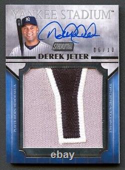 Derek Jeter 2022 Topps Stadium Club Yankees Jumbo Patch Auto Autograph /10
