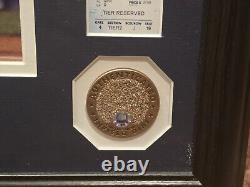 Derek Jeter 9/16/08 Hits Record, Yankee Stadium Dirt & Coin Commerative Plaque